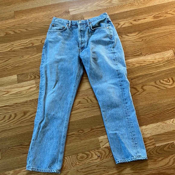 NWOT Agolde Riley High Rise Straight Crop Jeans Size 28 - Picture 6 of 16